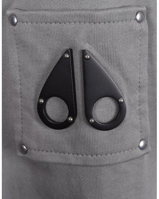 Moose Knuckles Gray Hartsfield Half Zip Industry for men