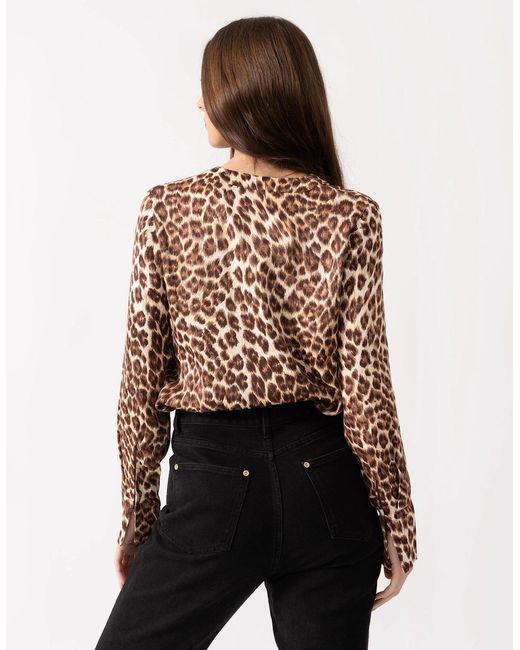 Samsøe & Samsøe Multicolor Hamill Leopard Print Blouse
