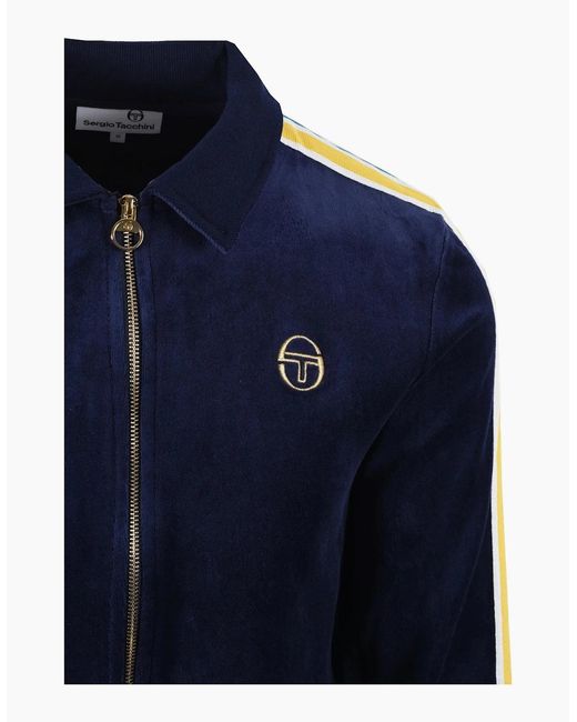 Sergio Tacchini Blue Monte Track Top Maritime/Mango Mint for men