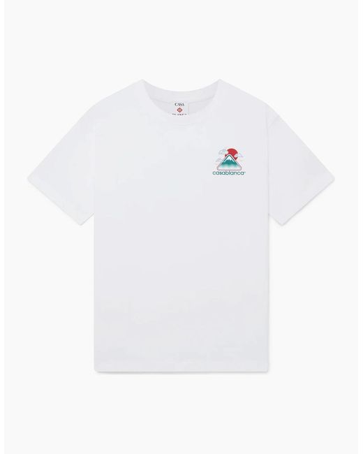 Casablanca White Montagne Ondulee Tee