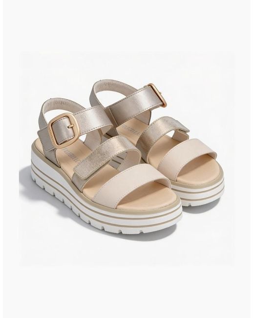 Remonte White D3N50 Ankle Strap Sandals