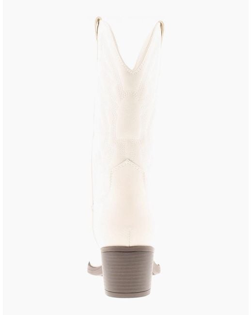 Apache White Cowboy Boots Ranch Uk Size