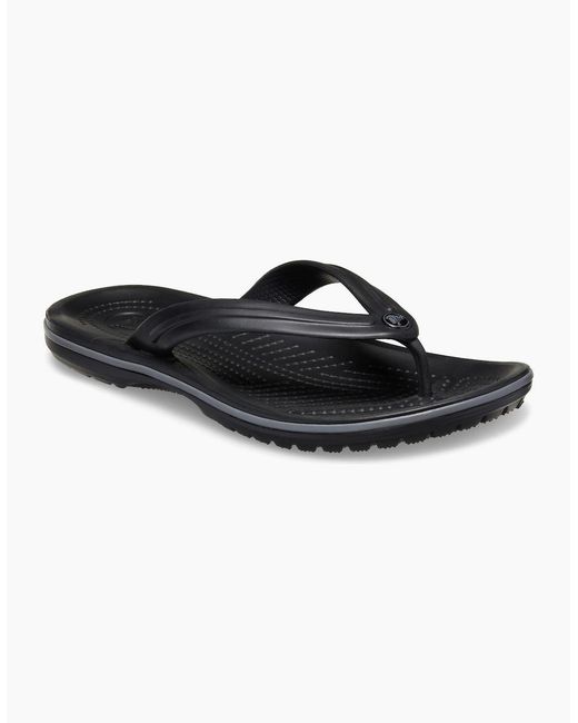 CROCSTM Black Crocband Flip Rubber/Slate Flip Flops for men