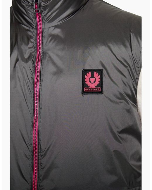 Belstaff Gray Flash Circuit Granite Reversible Down Gilet Jacket for men