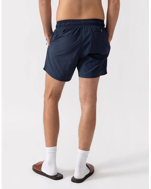 Boss Blue Boss Octopus Quick-Dry Swim Shorts With Vertical Logo Print for men