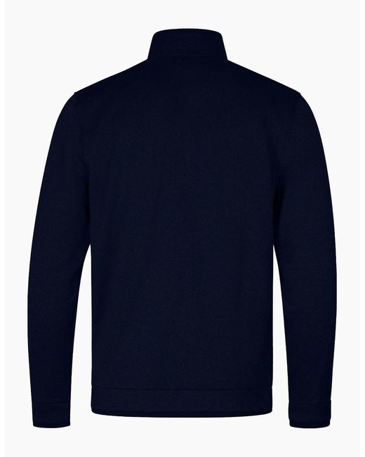 Under Armour Blue Quarter Zip Fleece Top for men