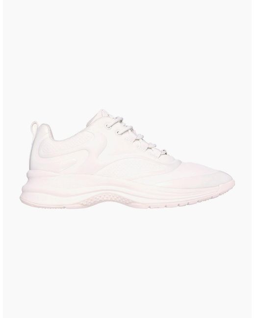 Skechers Pink Hot Melt Embossed Neoprene Low Top Trainers