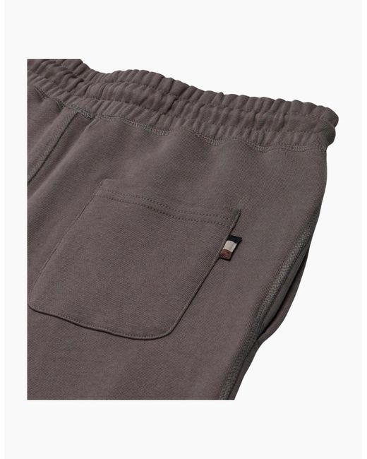 Aquascutum Brown Active Basic Rib Moonrock Trackpant for men