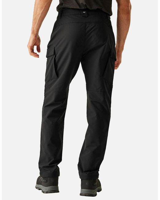 Regatta Black Questra Cargo Trousers for men