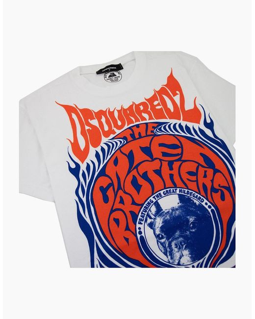 DSquared² White Great Hildegard Tshirt for men