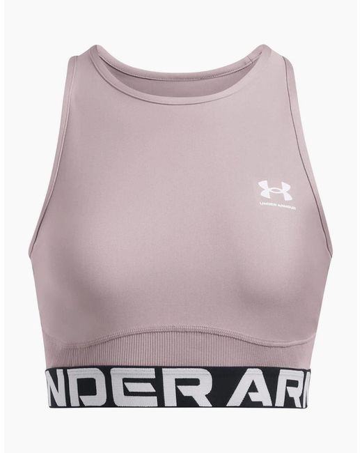 Under Armour Purple Heatgear Crew Neck Snug Fit Tank