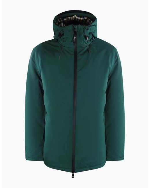 Aquascutum Green Activehellid Parka Hunter Jacket for men