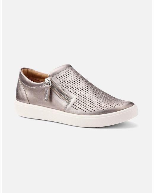 Hotter White Daisy Slip On Trainers