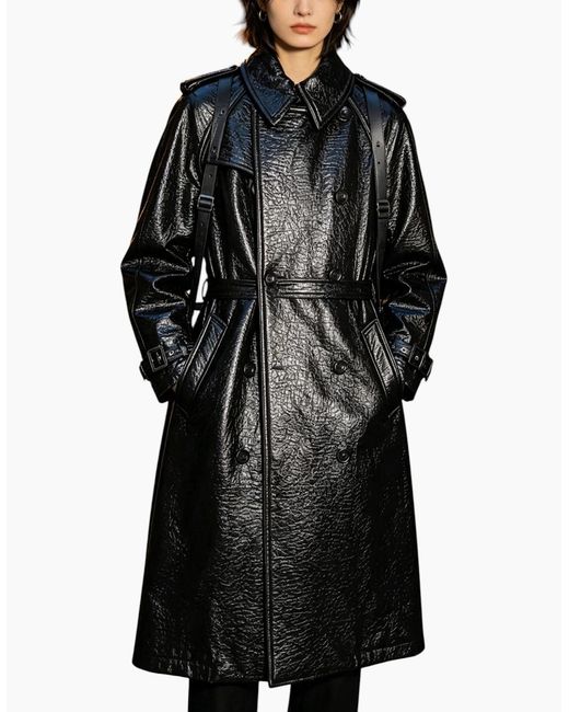 DIESEL Black L-Carolyn Cappotto Long Coat