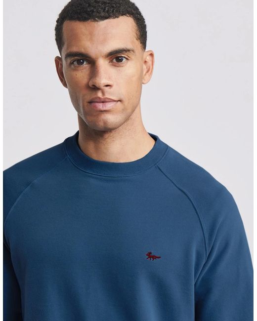 aubi Blue Ash Crew Neck for men