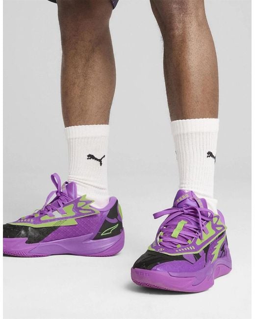 PUMA Purple Scoot Zeros Ii Lab Basketball Trainers for men