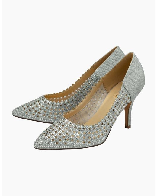 Lotus White Viva Court Shoes