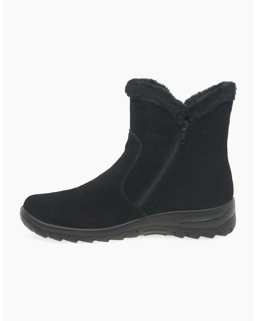 Rieker Black Everest Ankle Boots