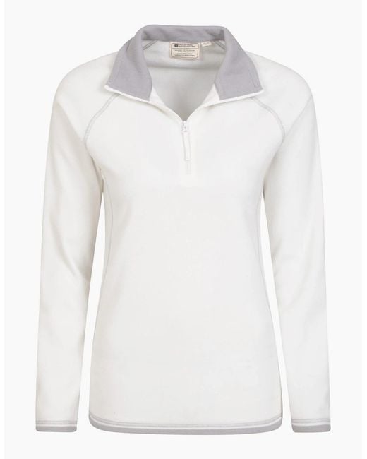 Mountain Warehouse Red Ladies Montana Half Zip Fleece Top