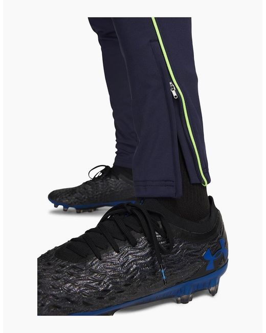 Under Armour Blue Chal Solid Patterned Slim Athletic Pants for men