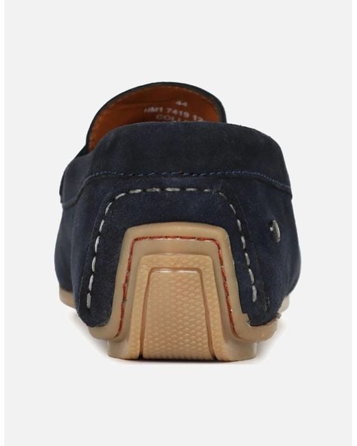 Base London Blue Collins Loafers for men
