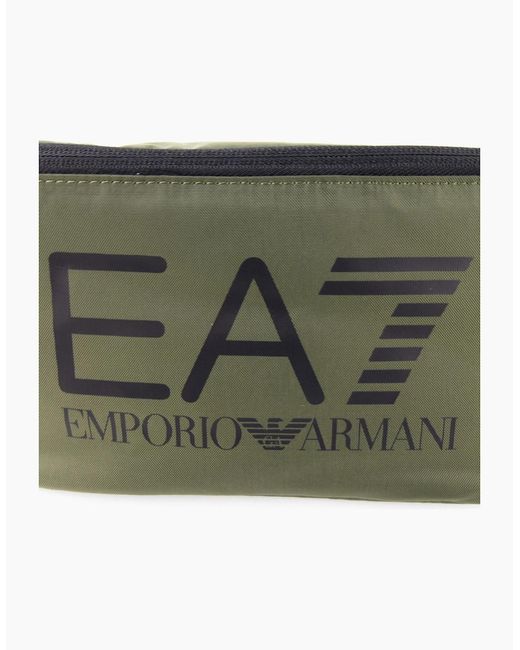 EA7 Green Logo Belt Bag Khaki for men