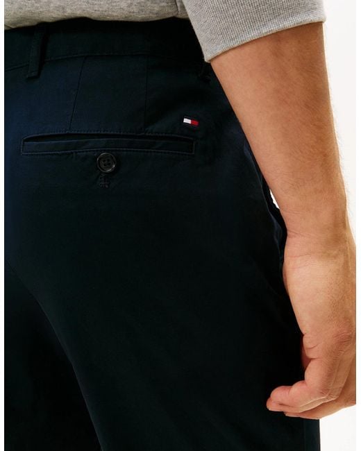 Tommy Hilfiger Blue Core Denton Essential Straight Twill Chinos for men