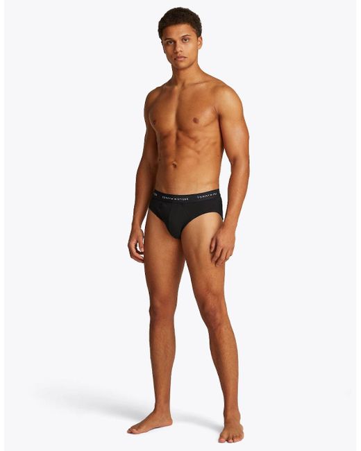 Tommy Hilfiger Black 3-Pack Signature Cotton Briefs for men