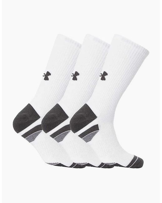Under Armour Gray Adult Performance Tech Crew Socks (Pack Of 3)
