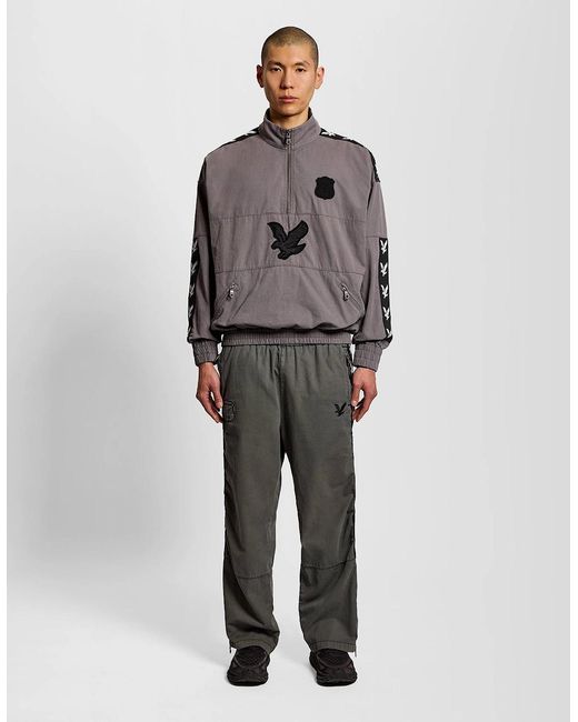 Lyle & Scott Gray Drill Top for men