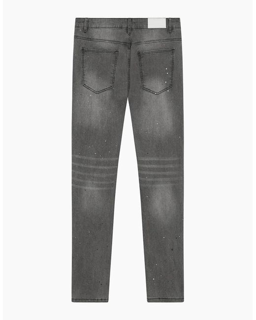 Magrit Gray Graphite Slim Jeans for men
