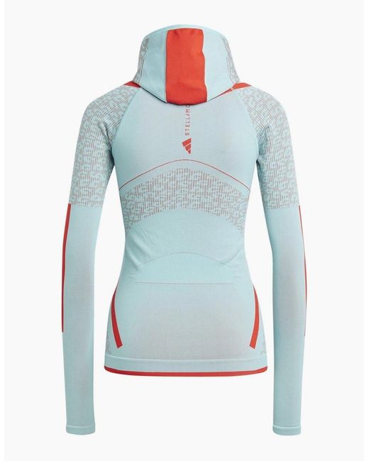 Adidas Blue Funnel Neck Raglan Sleeve Tech Sweatshirt