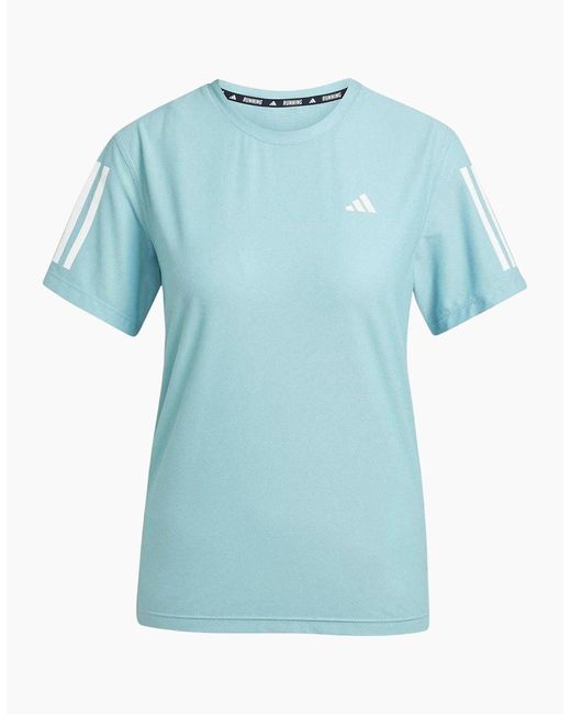 Adidas Blue Ladies Own The Run T-Shirt
