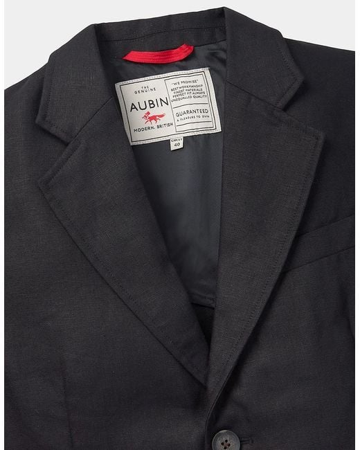 aubi Gray Belvedere Relaxed Linen Jacket for men