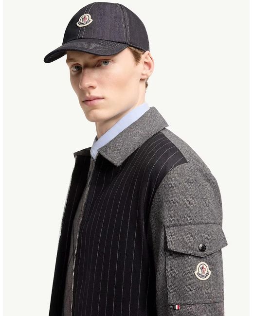 Moncler Blue Archive Logo Cap for men