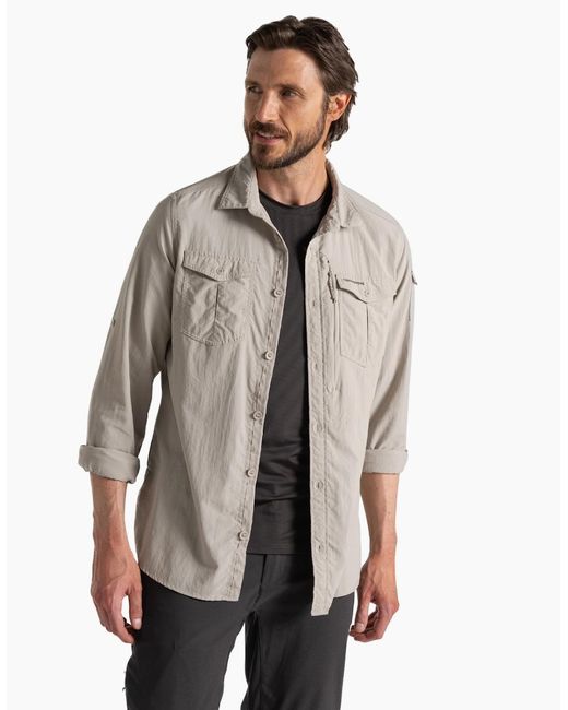 Craghoppers Black Adventure Iii Nosilife Long-Sleeved Shirt for men
