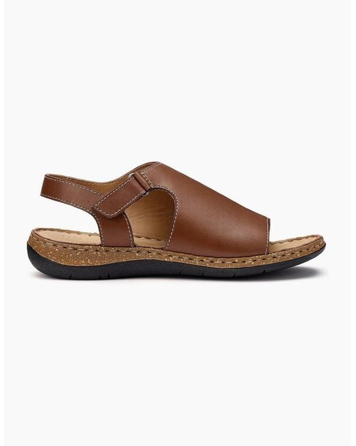 Hotter Brown Mena Wide Fit Mule Sandals