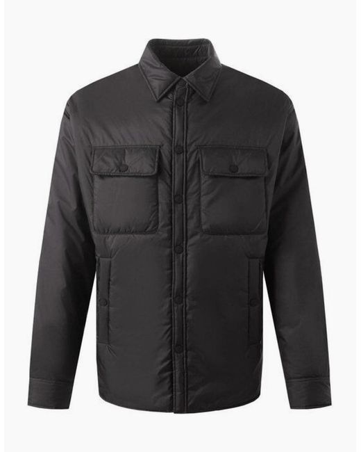 DSquared² Black Light Puffer Shirt Jacket for men