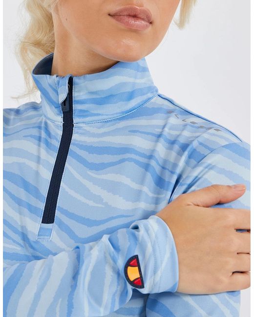 Ellesse Blue Jazmin 1/2 Zip Top