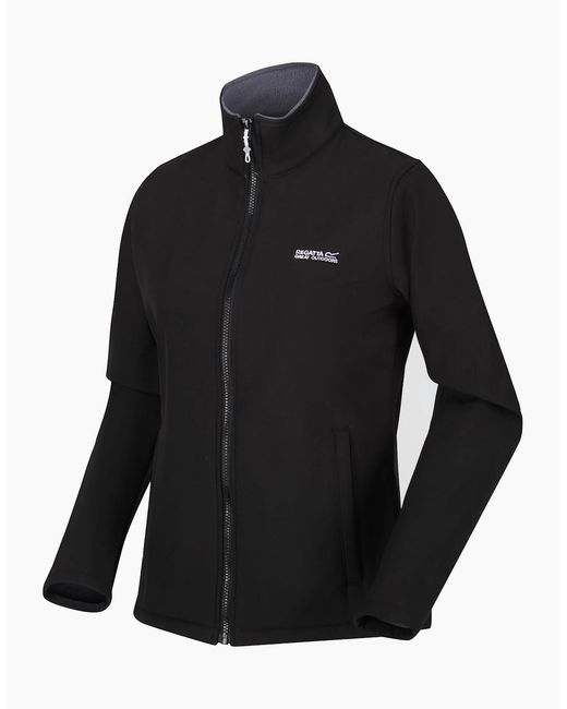 Regatta Black Ladies Connie V Softshell Walking Jacket