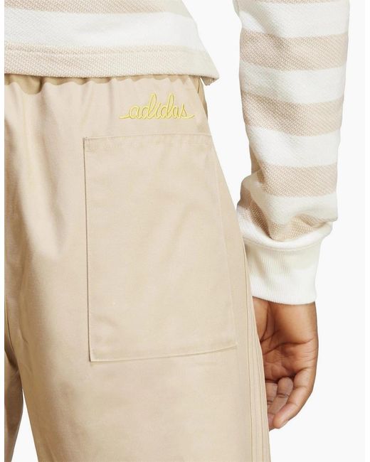 Adidas Originals Natural Drawstring Chinos for men