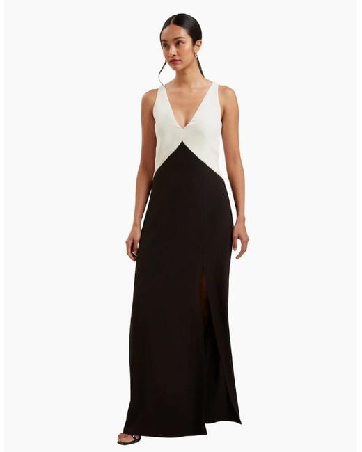 Ted Baker Black Sucre Contrast Paneling Midi Dress