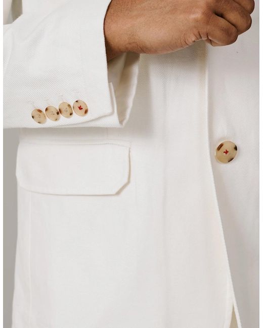 aubi White Axholme Jacket for men
