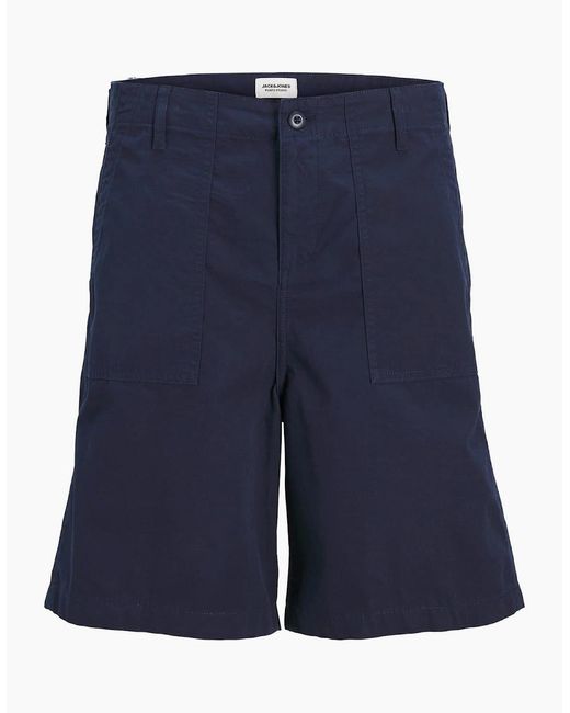 Jack & Jones Blue Karl Cargo Shorts for men