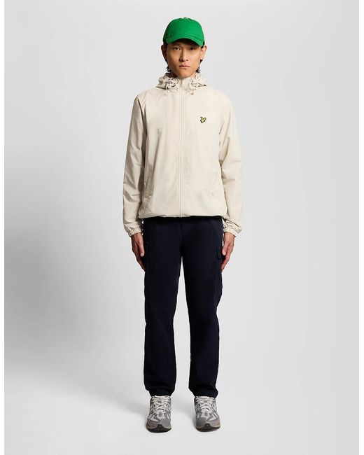 Lyle & Scott Natural Zip Through Hooded Jacket for men