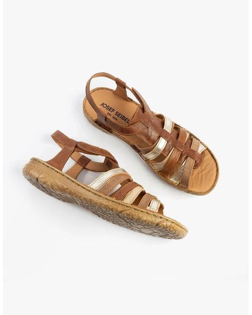 Josef Seibel Brown Ivy 02 Sandals Castagne-Multi