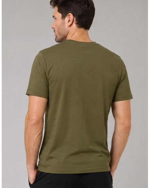 Nike Green Embroidered Logo Swoosh T Shirt for men