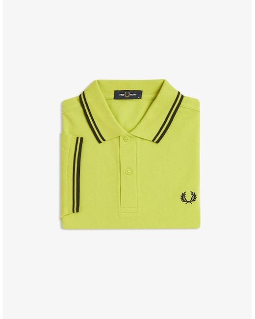 Fred Perry Green Twin Tipped Polo Shirt for men