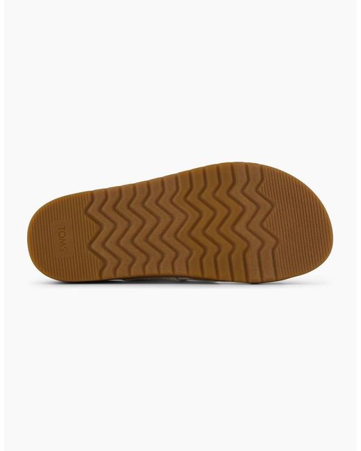 TOMS White Marin Textile Natural Standard Sandals