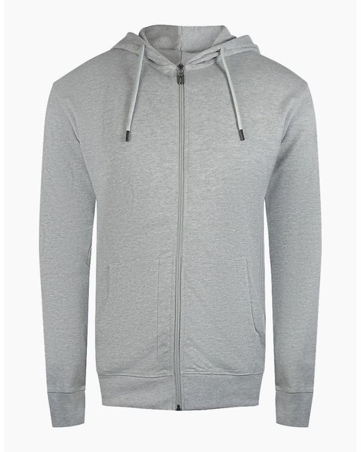 Roberto Cavalli Gray Cavalli Class Bold Floral Logo Zip-Up Hoodie for men